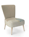 Beach Treasures Collage I - Upholstered Traditional Accent Chair