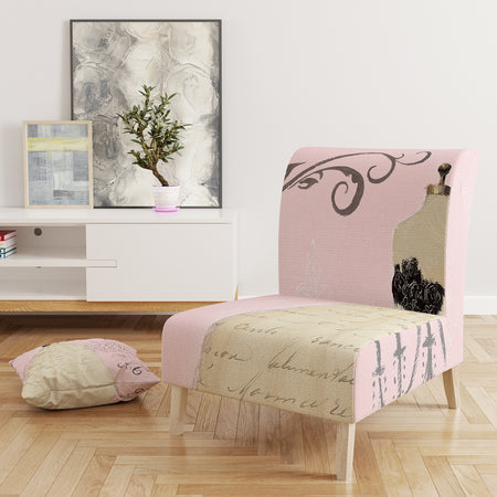 French Chandeliers Couture II - Upholstered Fashion Accent Chair