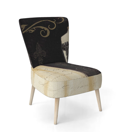 French Chandeliers Couture III - Upholstered Fashion Accent Chair