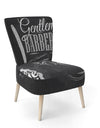 Set Barbershop - Upholstered Mid-Century Accent Chair