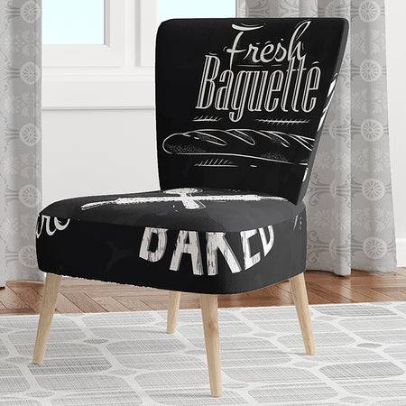 Bakery Characters - Upholstered Mid-Century Accent Chair