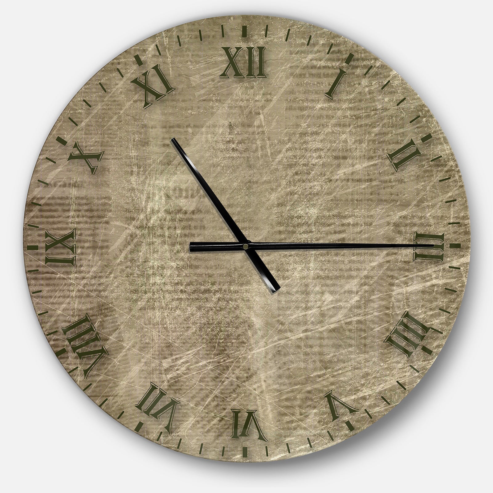 Antique Old Paper Style - Oversized Farmhouse Wall CLock