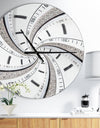 Swirled Time Vortex - Oversized Contemporary Wall CLock