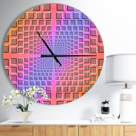 Abstract Optical Illusion - Oversized Contemporary Wall CLock