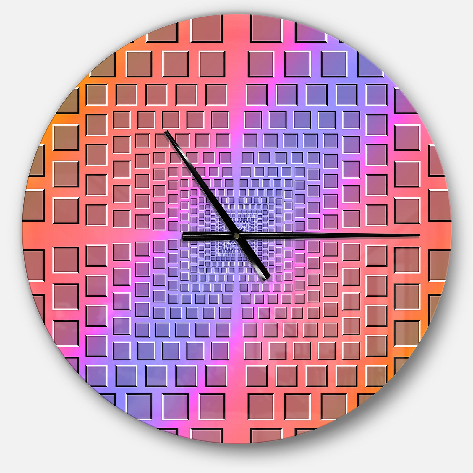 Abstract Optical Illusion - Oversized Contemporary Wall CLock
