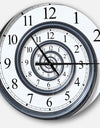 Time Spiral Analog Wall - Oversized Contemporary Wall CLock