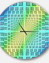 Purple Optical Illusion - Oversized Contemporary Wall CLock