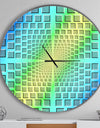 Purple Optical Illusion - Oversized Contemporary Wall CLock