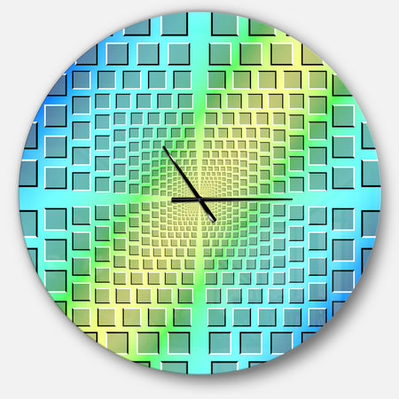 Purple Optical Illusion - Oversized Contemporary Wall CLock