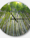 Bamboo forest of Kyoto Japan. - Oversized Forest Wall CLock