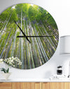 Bamboo forest of Kyoto Japan. - Oversized Forest Wall CLock