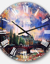 Fabulous Paris City Watercolor - Oversized Wall CLock