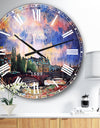 Fabulous Paris City Watercolor - Oversized Wall CLock