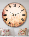 Flowers in Mountain Meadow At Sunset - Flower Large Wall CLock