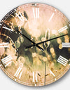 Sunny Meadow with Wild Flowers - Flower Large Wall CLock