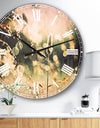 Sunny Meadow with Wild Flowers - Flower Large Wall CLock