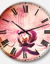 Beautiful Pink Orchid Flowers - Flower Large Wall CLock