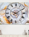 Great Skeleton of Sea Shell - Cottage 3 Panels Large Wall CLock