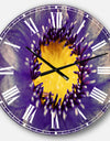 Blue Lotus Close up Watercolor - Flowers Wall CLock