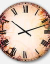 Pink Sakura on Blurred Background - Floral Large Wall CLock