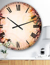 Pink Sakura on Blurred Background - Floral Large Wall CLock