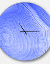 Dark Blue Agate Structure - Oversized Modern Wall CLock