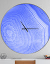 Dark Blue Agate Structure - Oversized Modern Wall CLock