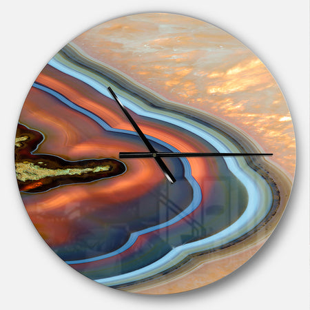 Abstract Mineral Texture - Oversized Modern Wall CLock
