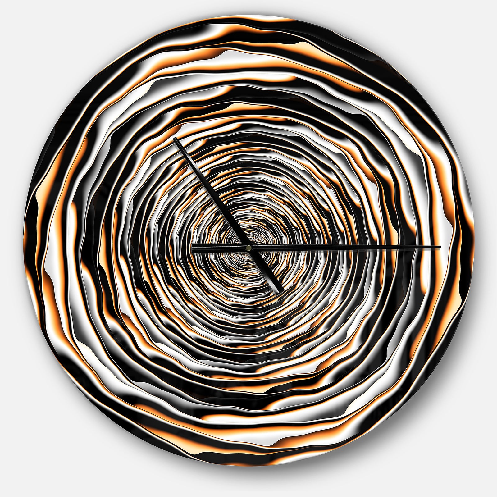 Fractal Rotating Abstract Design - Large Modern Wall CLock