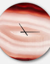 Agate with Chalcedony Geological Crystal - Oversized Modern Wall CLock