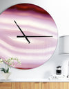 Pink Agate Geode Geological Crystals - Oversized Modern Wall CLock