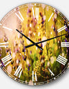 Beautiful Purple Wild Flowers - Floral Large Wall CLock