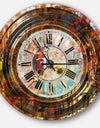 People and Time Acrylic Painting - Oversized Modern Wall CLock