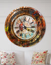 People and Time Acrylic Painting - Oversized Modern Wall CLock