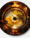Ancient Mayan Calendar Collage - Oversized Modern Wall CLock