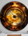 Ancient Mayan Calendar Collage - Oversized Modern Wall CLock