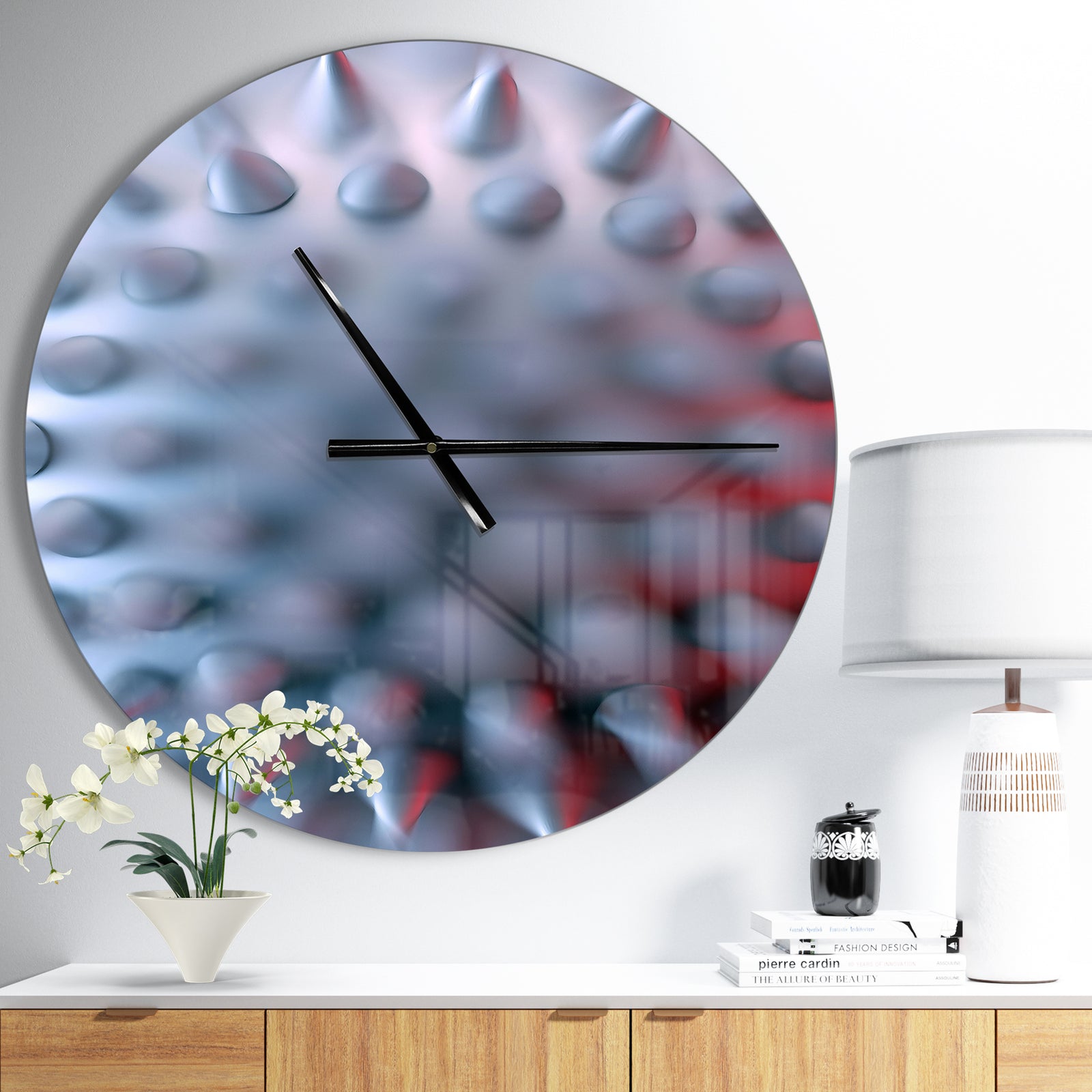 Macro Prickly Texture Design - Oversized Modern Wall CLock