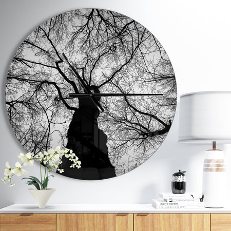 Hoto of Winter Branches - Oversized Forest Wall CLock