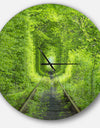 Forest around Rail Way Tunnel - Oversized Landscapes Wall CLock