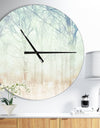 Winter with Foggy Forest - Oversized Landscapes Wall CLock