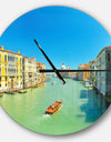 Green Grand Canal Venice - Oversized Coastal Wall CLock