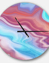 Abstract Marbled Background - Oversized Modern Wall CLock