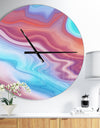 Abstract Marbled Background - Oversized Modern Wall CLock
