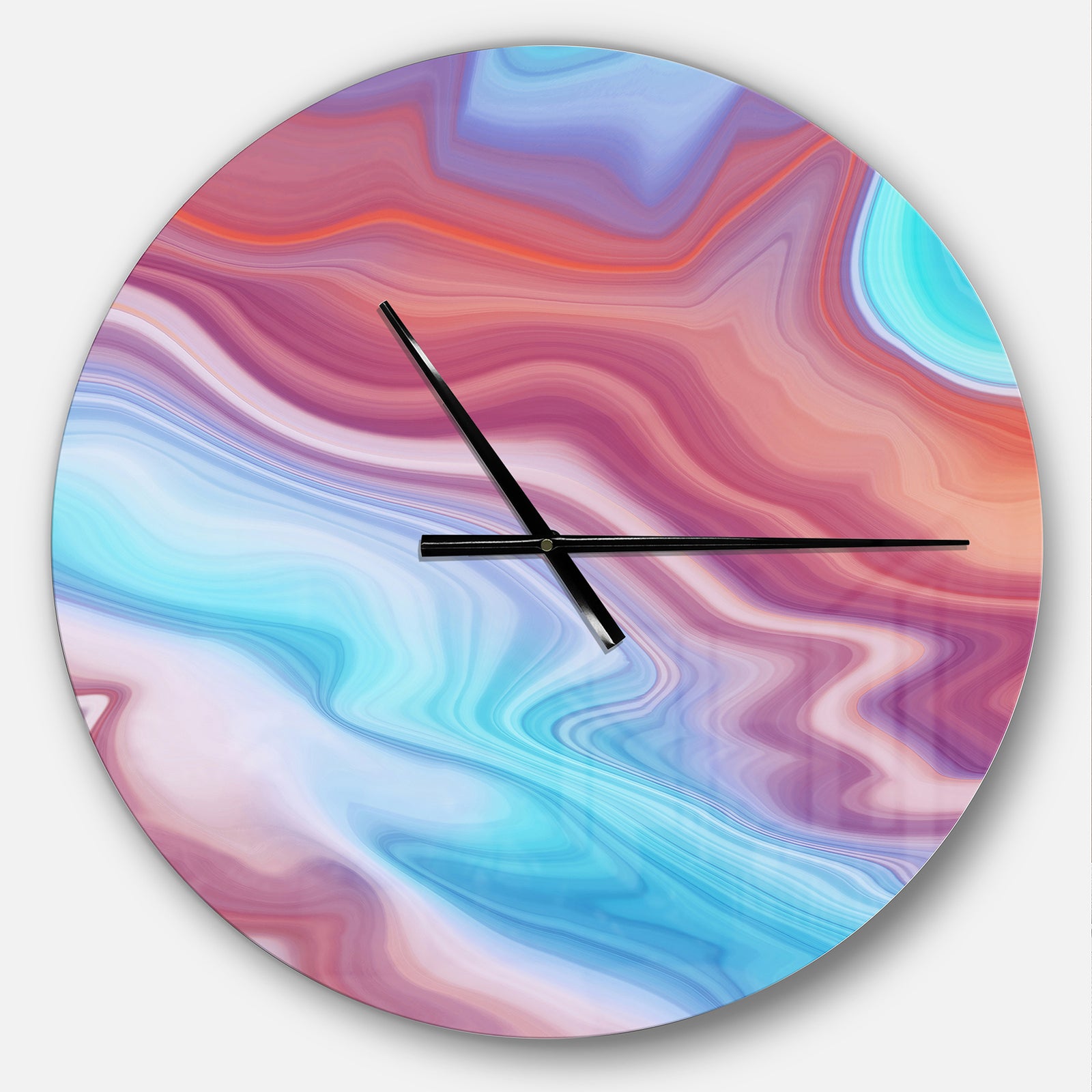 Abstract Marbled Background - Oversized Modern Wall CLock