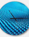 Abstract Blue Wavy Background - Oversized Modern Wall CLock