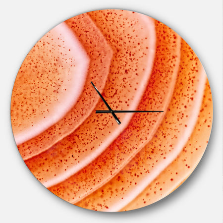 Kazakhstan Red agate macro - Oversized Modern Wall CLock