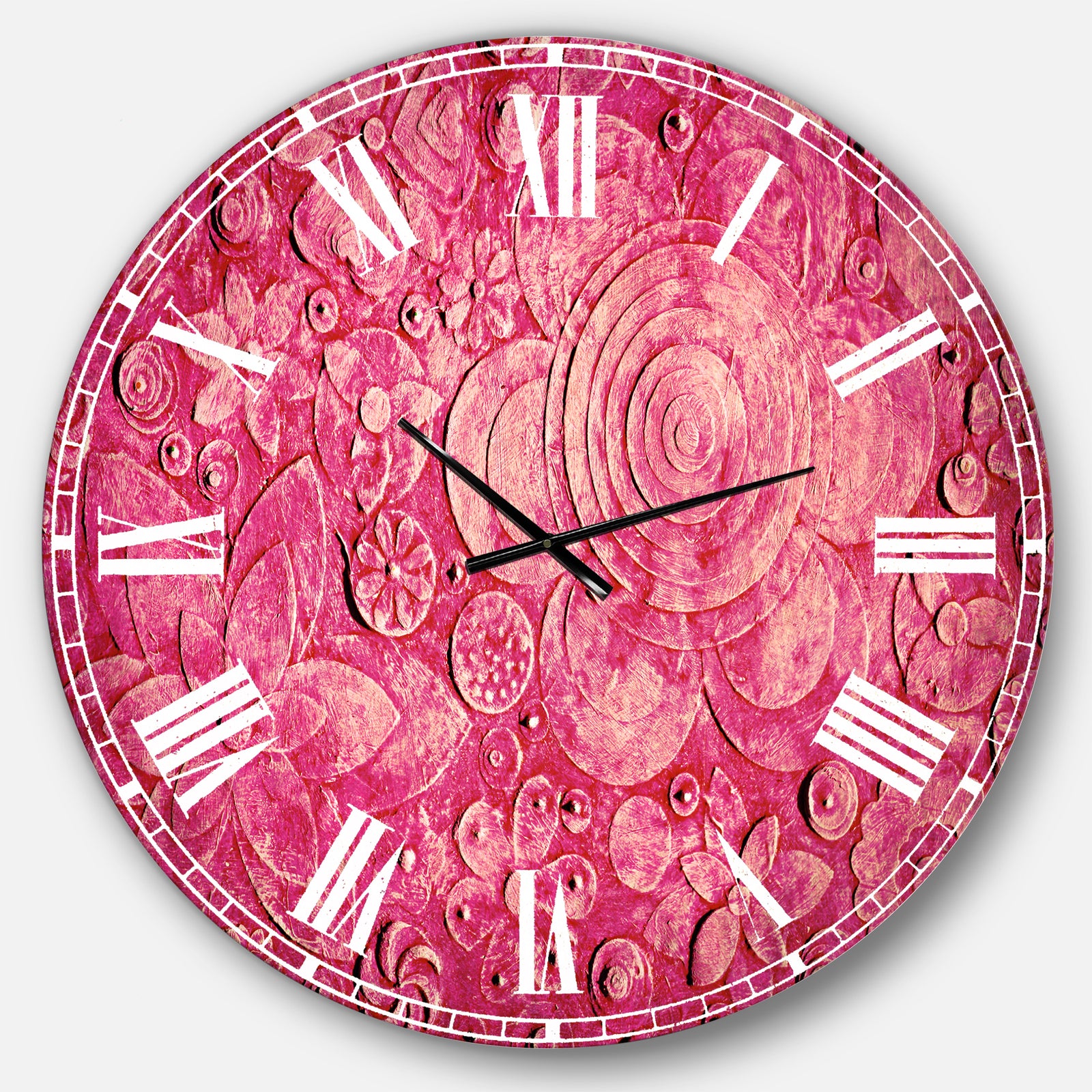 Summer hawaiin Flowers - Digital Art Wall CLock