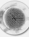 Microphone in Pencil Sketch - Oversized Fashion Wall CLock