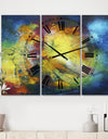 Birth of a Star - Large Modern Wall Clock - 3 Panels