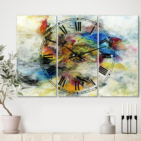 Follow Your Dreams - Large Modern Wall Clock - 3 Panels